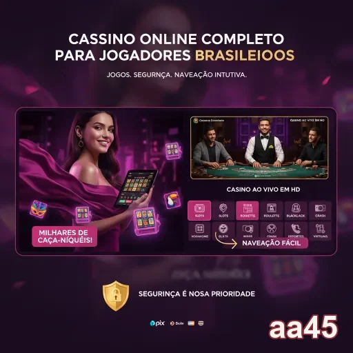 Ilustração de Experimente o Aplicativo de Cassino aa45 para Android e iOS