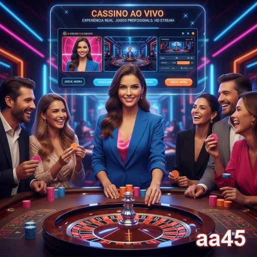 Ilustração de Explore o cassino online aa45 com slots emocionantes e VIP