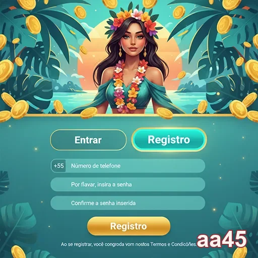 Ilustração de Explore o cassino online aa45 com slots emocionantes e VIP